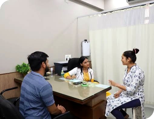 Consultation room at SIMHAR Swasthi Mandir, Palakkad